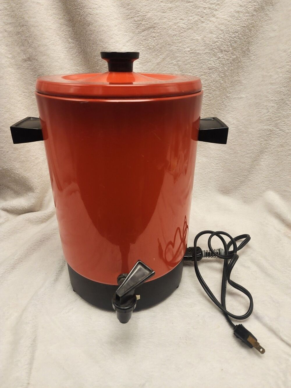 Vintage Empire Burnt Orange Coffee Percolator 1972 Missing Stands Tested